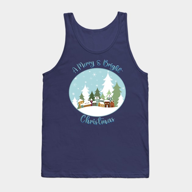 Merry & Bright Christmas Tank Top by Blended Designs